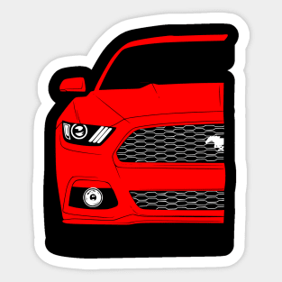 Patriotic American V8 Muscle Car Pony Mustang Sticker